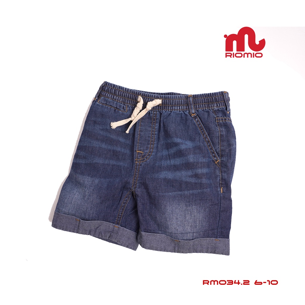 Quần Short Jean bé trai RIOMIO chất liệu Denim Cool Max thoải mái - RM034