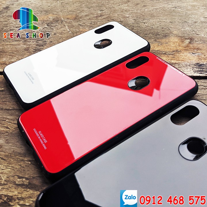 Ốp lưng Realme 6 Pro - Viền nhựa dẻo chống sốc - Mặt lưng bằng kính cường lực