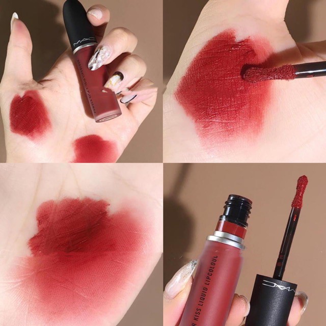 [New color] Son kem lì lâu trôi Mac Powder Kiss Liquid Lipcolour