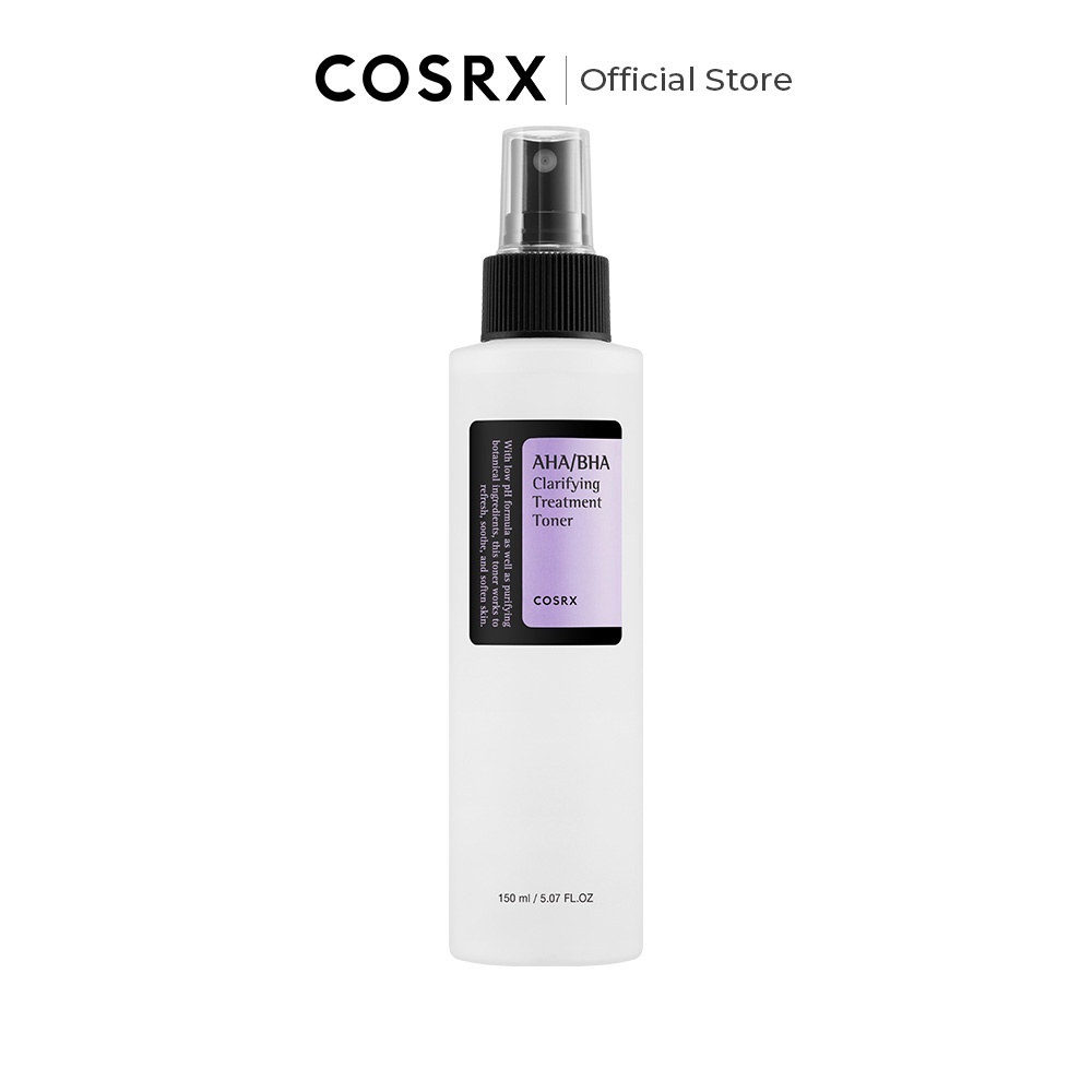 Nước hoa hồng COSRX chứa AHA/ BHA tẩy tế bào chết làm sáng da giảm mụn hiệu quả dung tích 50ml/100ml/150ml 
