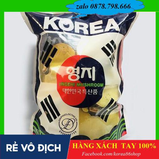 [ XÁCH TAY ] Nấm Linh Chi túi xanh lam cờ Hàn Quốc, Túi 1Kg