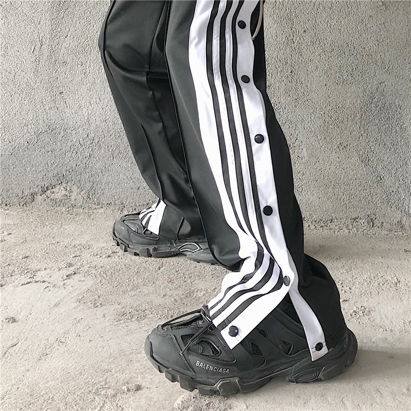 Quần Dài Ống Rộng Kẻ Sọc Trắng Đen Thời Trang | BigBuy360 - bigbuy360.vn