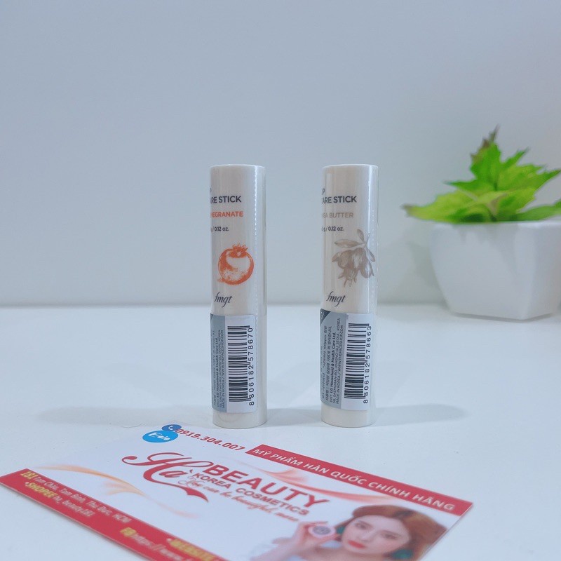 Son dưỡng môi dạng thỏi có màu dưỡng ẩm môi mềm mịn căng mướt The Face Shop fmgt Lip Care Stick 3.5g