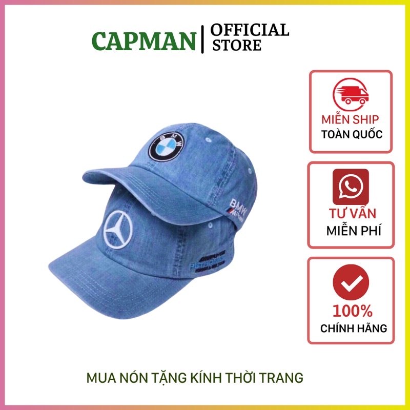 - Nón Kết - Mũ Lưỡi Trai JEAN MEC. BMW cực chất dành cho cả nam và nữ - Nón xe cao cấp
