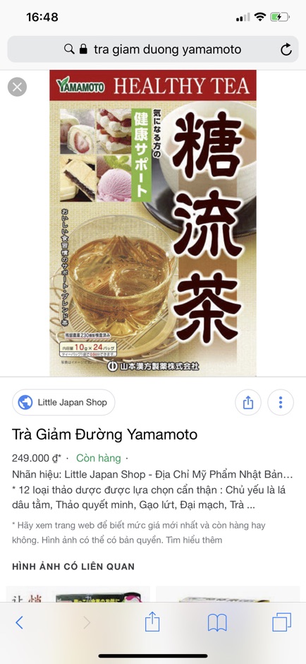 Trà giảm béo Yamamoto Nhật Bản