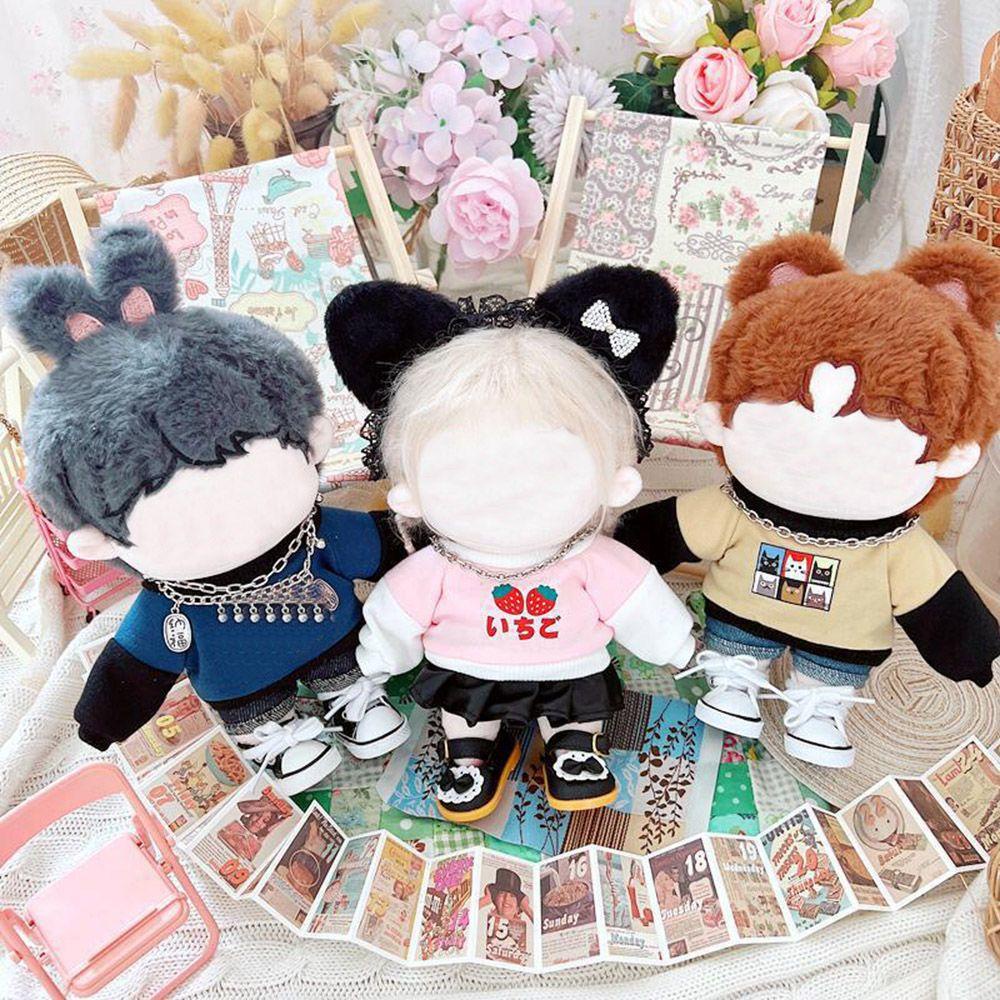 Áo Sweater Tay Dài In Họa Tiết Hoạt Hình Dễ Thương Cho Búp Bê
