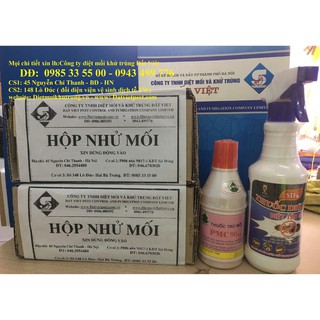  COMBO 2 HỘP NHỬ MỐI + 1 LỌ THUỐC DIỆT MỐI TẬN GỐC PMC 90 + 1 THUỐC DIỆT MỐI HÓA SINH SIFA