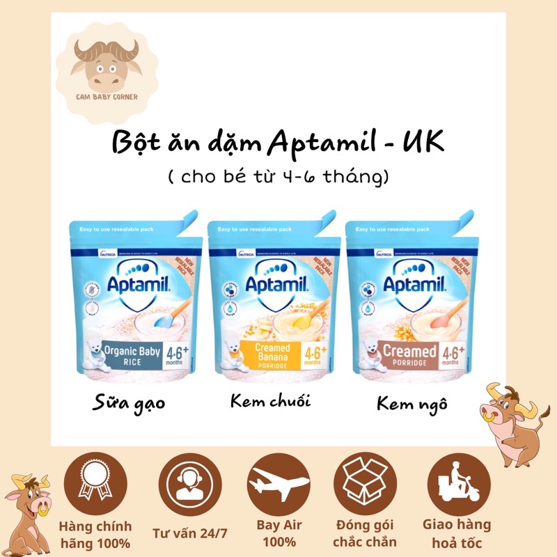 Bột ăn dặm Aptamil cho bé 4-6 tháng - UK