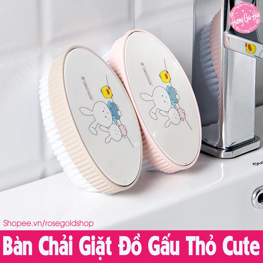 Bàn Chải Giặt Đồ Gấu Thỏ Cute, Cầm Vừa Lòng Bàn Tay, Giúp Chị Em Đỡ Đau Tay Khi Dọn Dẹp Nhà Cửa