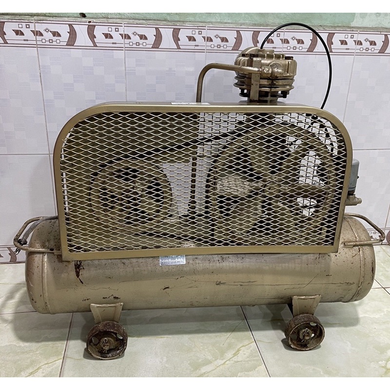 ☑️Máy nén khí Nhật bãi.Toshiba 1hp 39l áp 8kg đầu khô