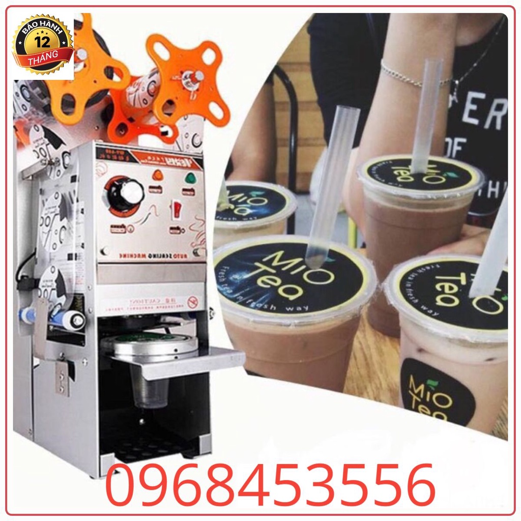 Máy dập nắp cốc, ép miệng ly bán tự động WY680