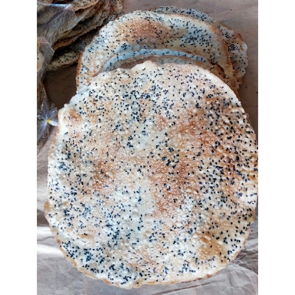 Bịch 5 cái Bánh đa lạt mè đen nướng - chỉ giao tphcm