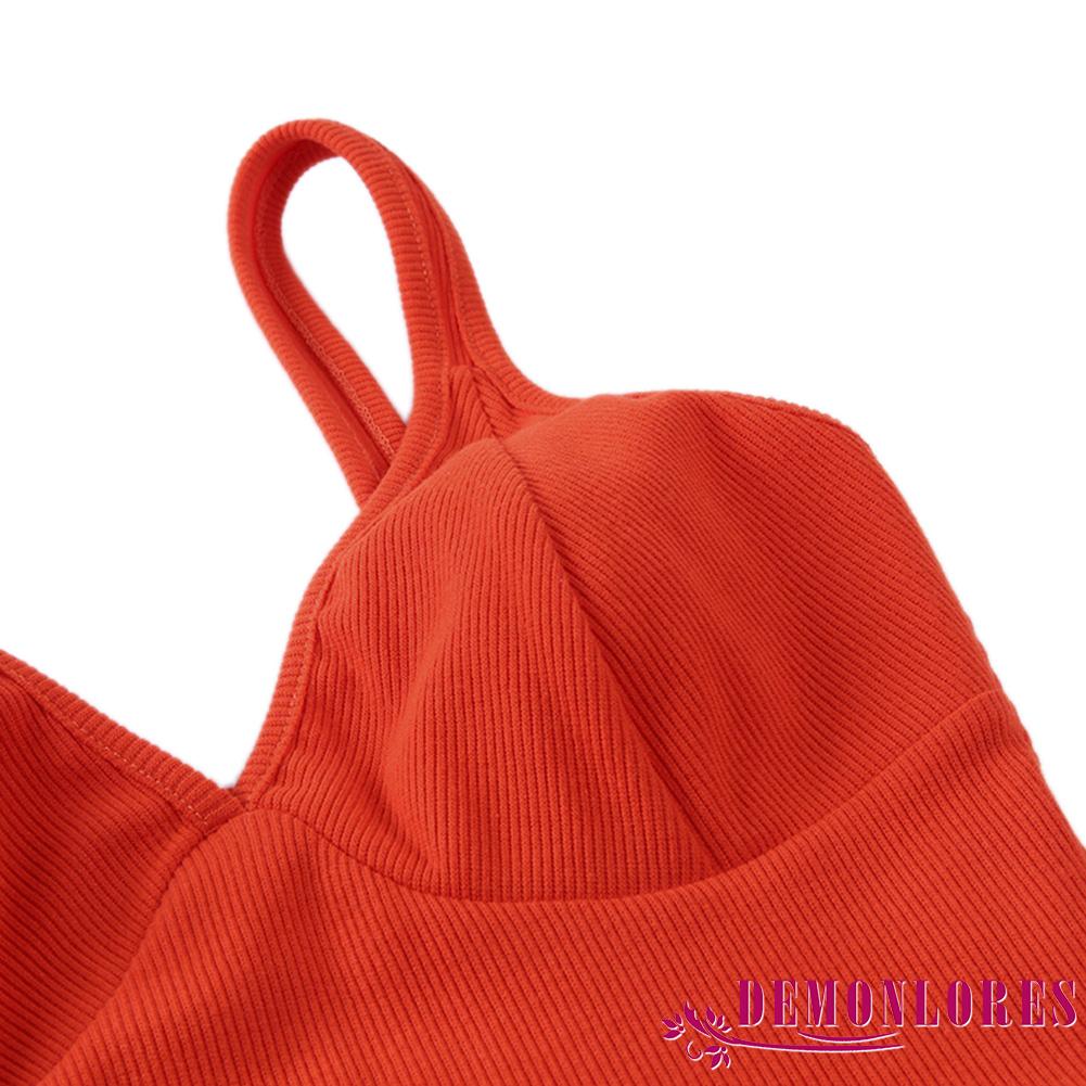 Áo Croptop Sát Nách Thiết Kế Cổ Chữ V Quyến Rũ