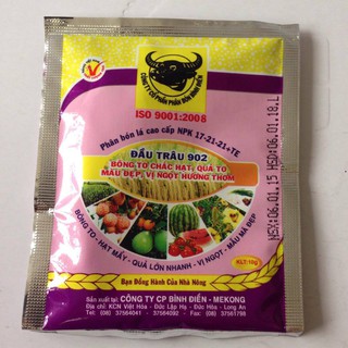 Bán Bộ 3 gói phân bón Đầu trâu 502-702-902 hàng nhập, phân phối trong nước bởi thietbinhavuon.