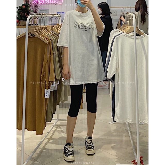 [LE0001]☑️ Quần biker leggings ngố thun cotton co giãn Thái loại 1 (Có sẵn/ảnh thật)