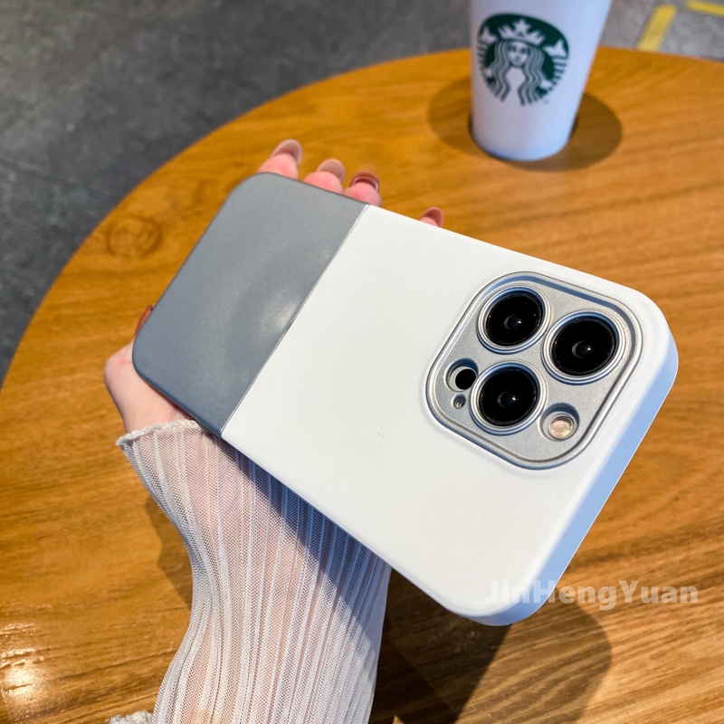 Ốp Điện Thoại Silicon Dẻo Màu Tương Phản 3 Trong 1 Cho IPhone 13 12 11 Pro MAX