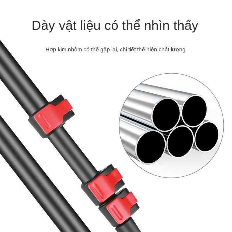 ▫Điền nhẹ điện thoại di động hỗ trợ trực tiếp Gậy chụp ảnh tự sướng đa chức năng Chân máy từ trần đến sàn Thiết bị tạ