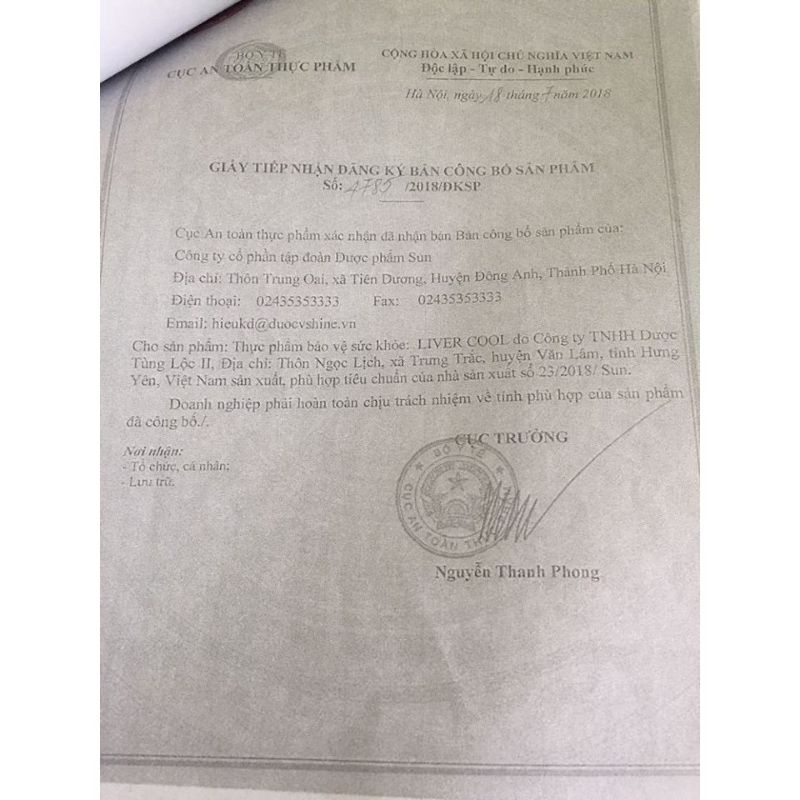 LIVER COOL hộp 15 ống - Hộ trợ thanh nhiệt, giải độc, mát gan, tăng cường chức năng gan giảm ngứa, mụn nhọt