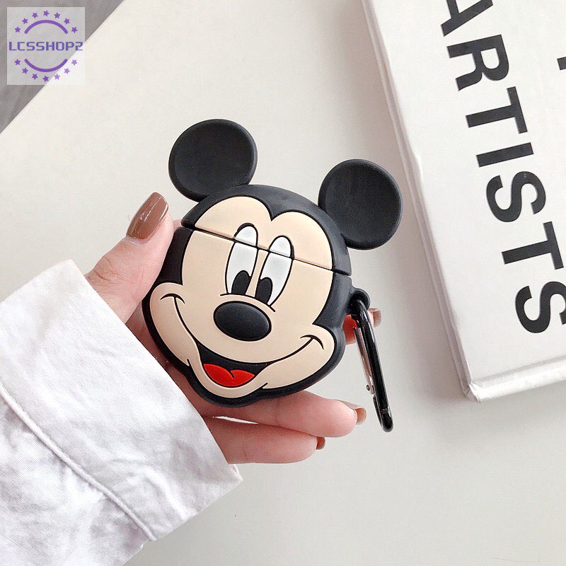 Vỏ bảo vệ, bao đựng, case tai nghe bluetooth airpods1/2 loại dày cao cấp chống va đập hình thú dễ thương