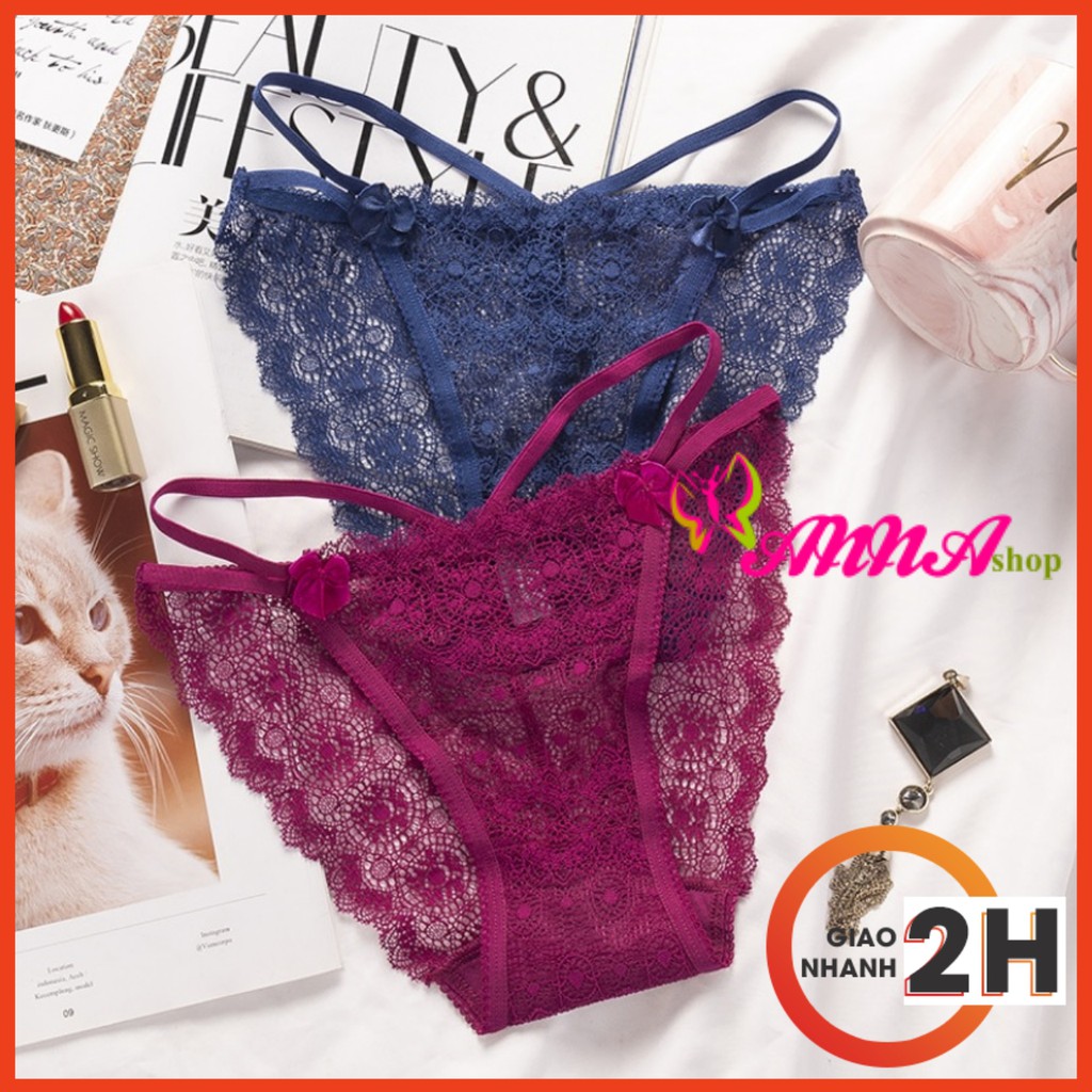 Quần lót nữ sexy ren kiểu cao cấp, trẻ trung, thoải mái, thoát mát (MS 03006) Anna Shop