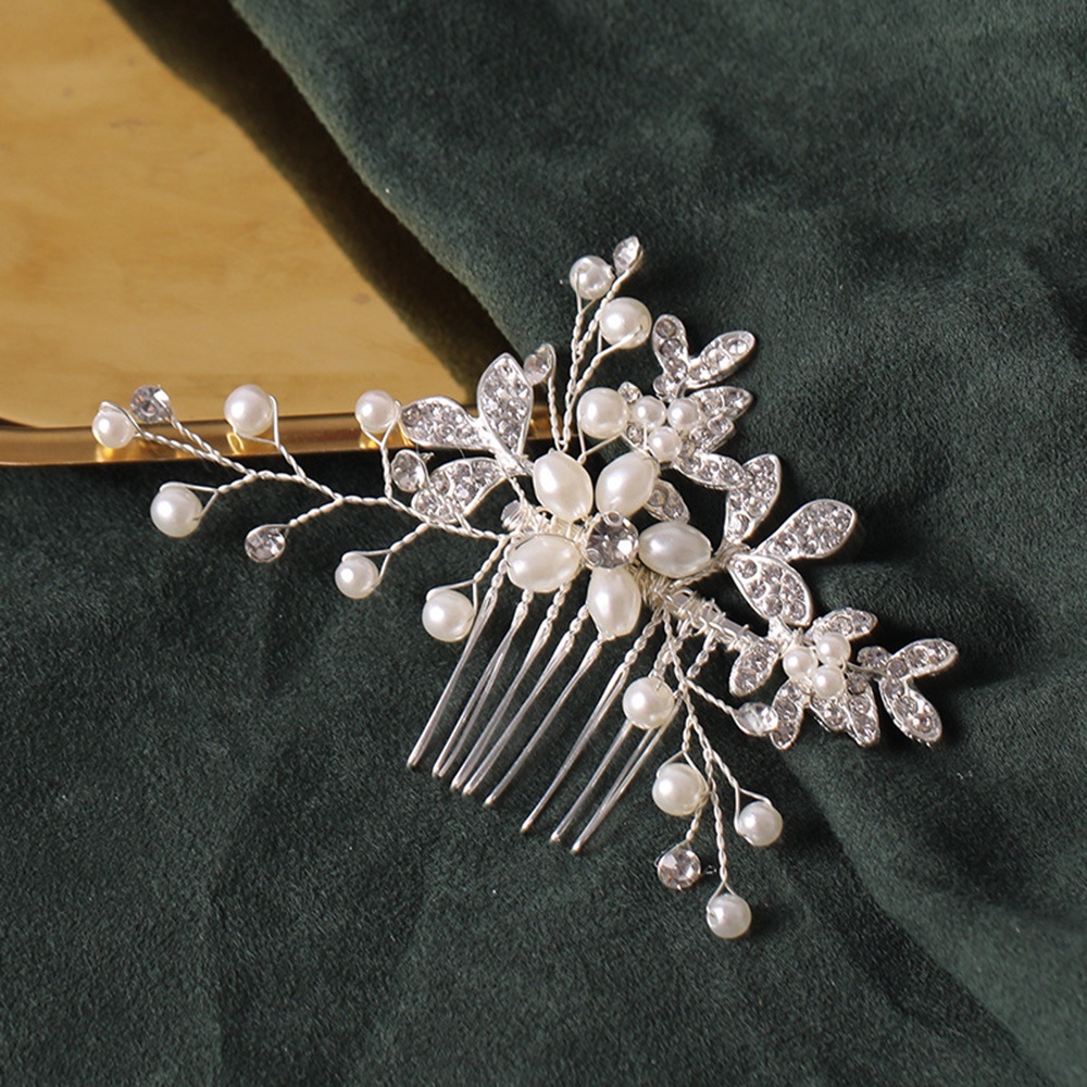 Seven Miss Lược Cài Tóc Hình Hoa Lá Dành Cho Cô Dâu