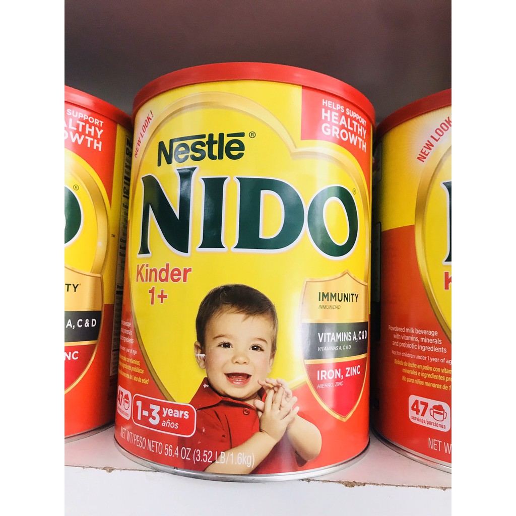 Sữa NIDO nắp đỏ 1,6kg - Mỹ date 05.2022