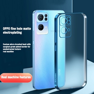 vỏ chống va đập phim ống kính mạ điện mờ vỏ điện thoại di động vỏ mềm vỏ bảo vệ OPPO Reno5 Reno5Pro Reno6 Reno7Pro FindX3Pro