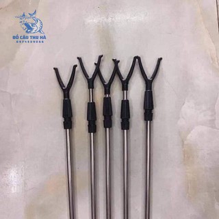 chống cần câu cá chữ y 1m5 chống cần inox chống cần bọc đầu nhựa