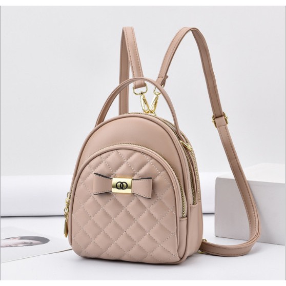 Balo nữ dạo phố trần trám nhiều ngăn thời trang giá rẻ BAG U BOO30