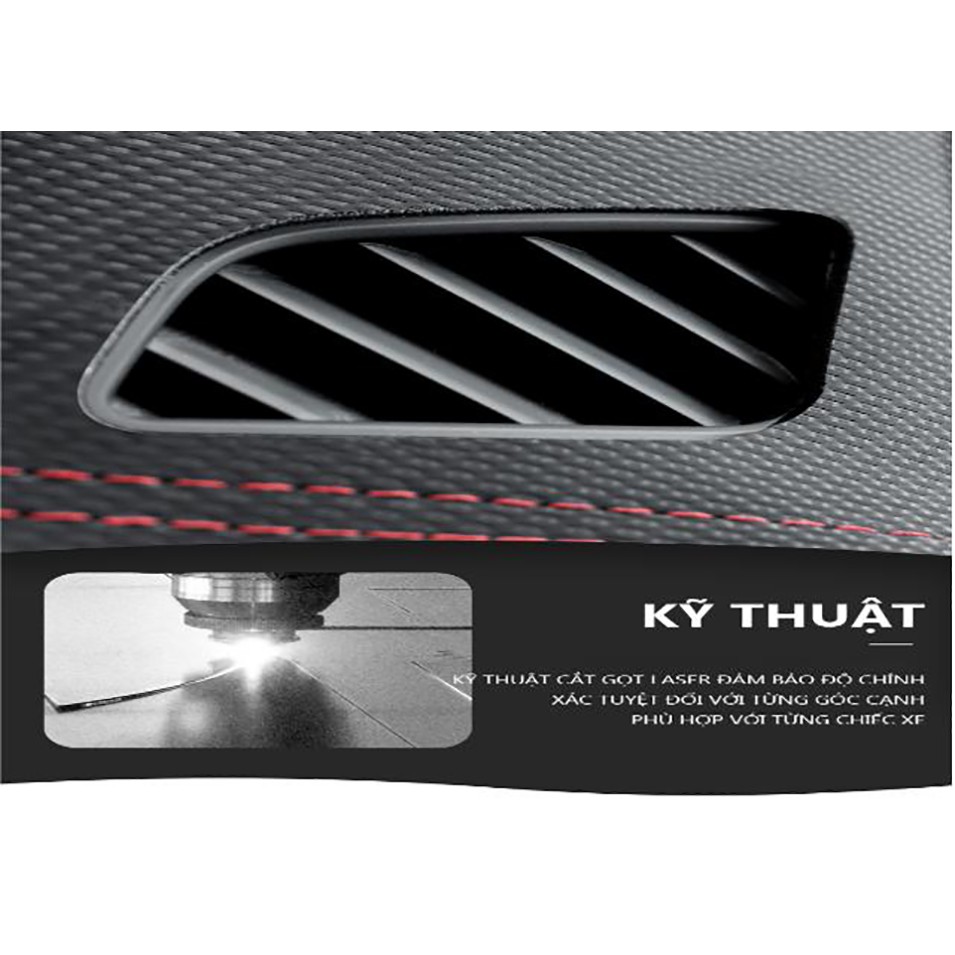 Thảm Taplo xe KIA: K3, Cerato - Da vân Carbon cao cấp