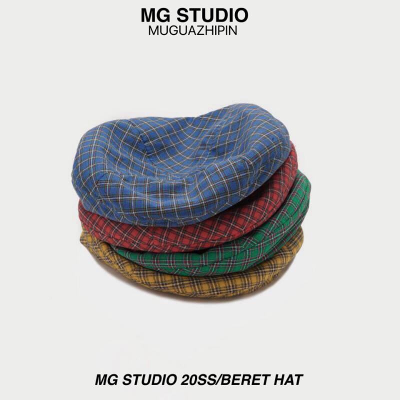 Mũ Beret MG STUDIO Họa Tiết Ca Rô Thời Trang Sành Điệu