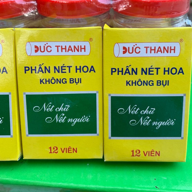 PHẤN TRẮNG VIẾT BẢNG ĐỨC THANH KHÔNG BỤI 12 viên