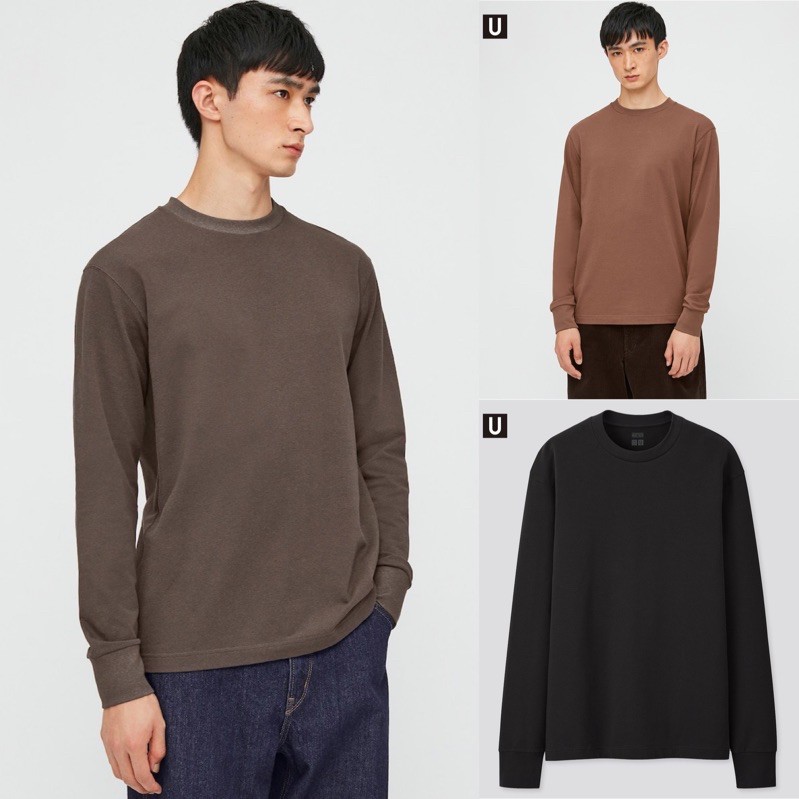 Áo thun dài tay nam cotton Heattech Uniqlo ấm đẹp