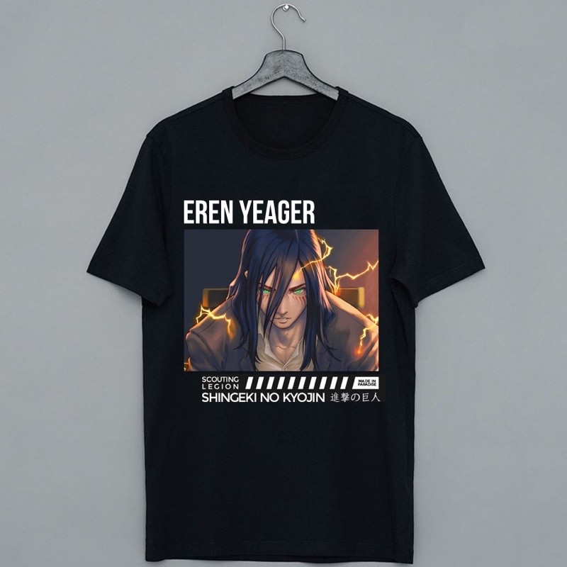 Áo thun Eren Yeager Attack on Titan, áo phông attack on titan nam nữ đủ size mới nhất