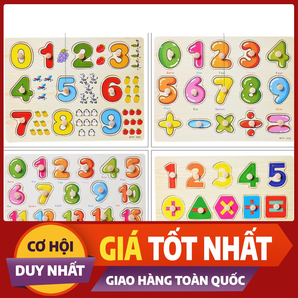 Đồ chơi gỗ cho bé Bảng chữ cái Tiếng Anh có núm gỗ - 26 chữ cái