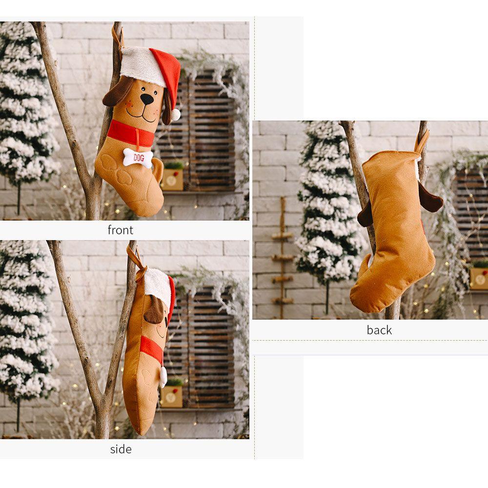 LAKAMIER Vớ Giáng Sinh Năm Mới Hình Chiếc Tất Dễ Thương Xinh Xắn