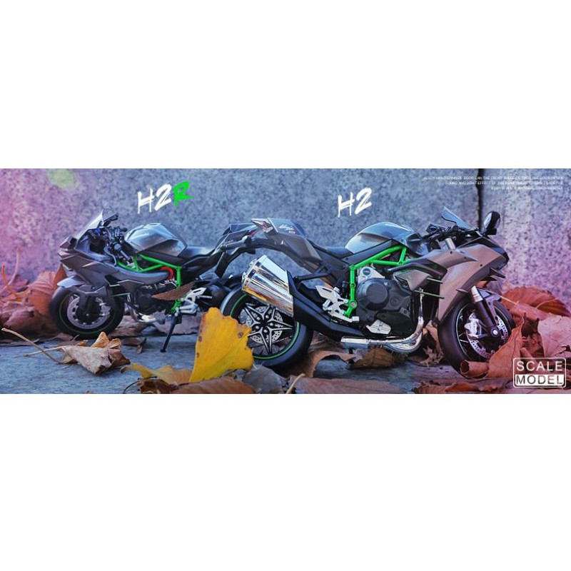 Mô hình xe mô tô Kawasaki Ninja H2R Màu đen Tỉ lệ 1:12 Maisto