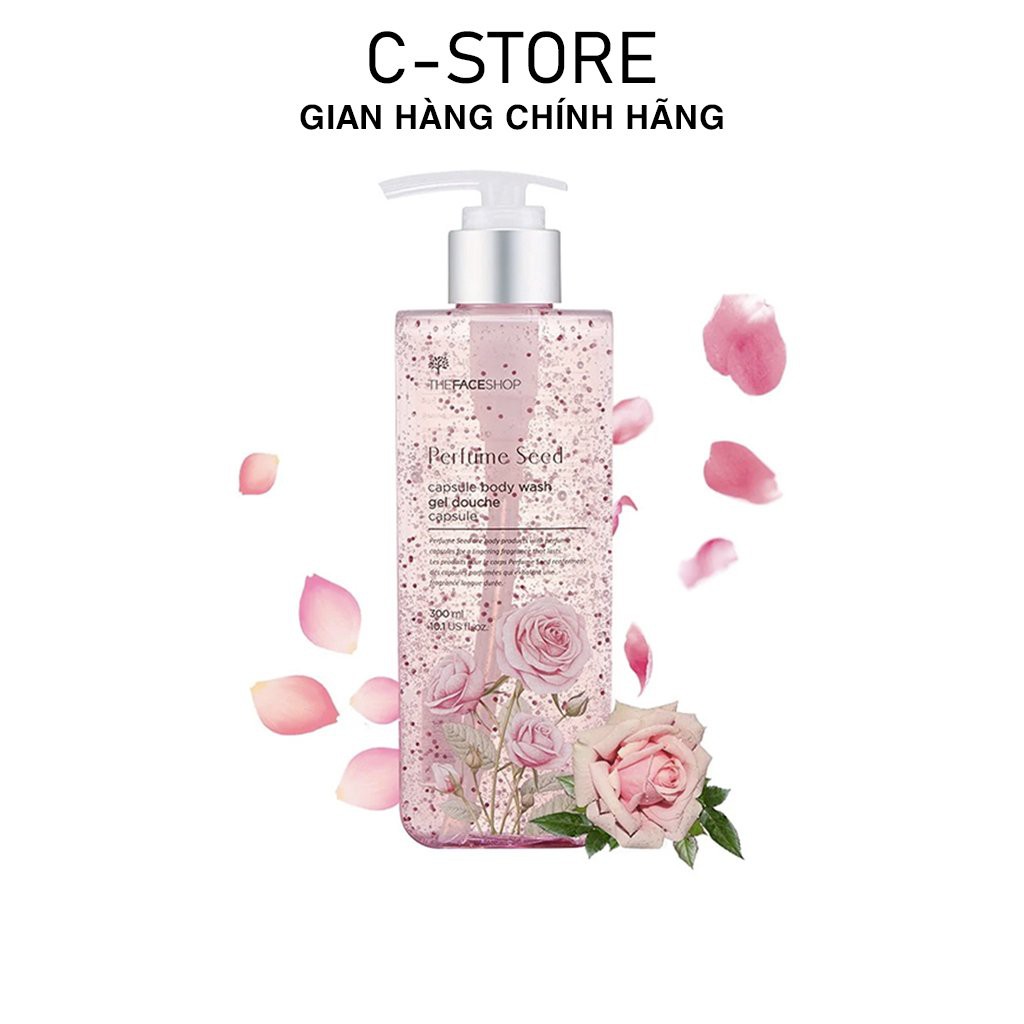 Sữa tắm hương nước hoa, dưỡng da siêu ẩm mịn TheFaces.Shops Perfumes Seed Capsule Body Wash - HONGS KOREA