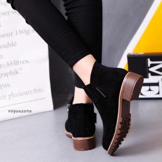 Giày Boot Da Lộn Thời Trang Cho Nữ