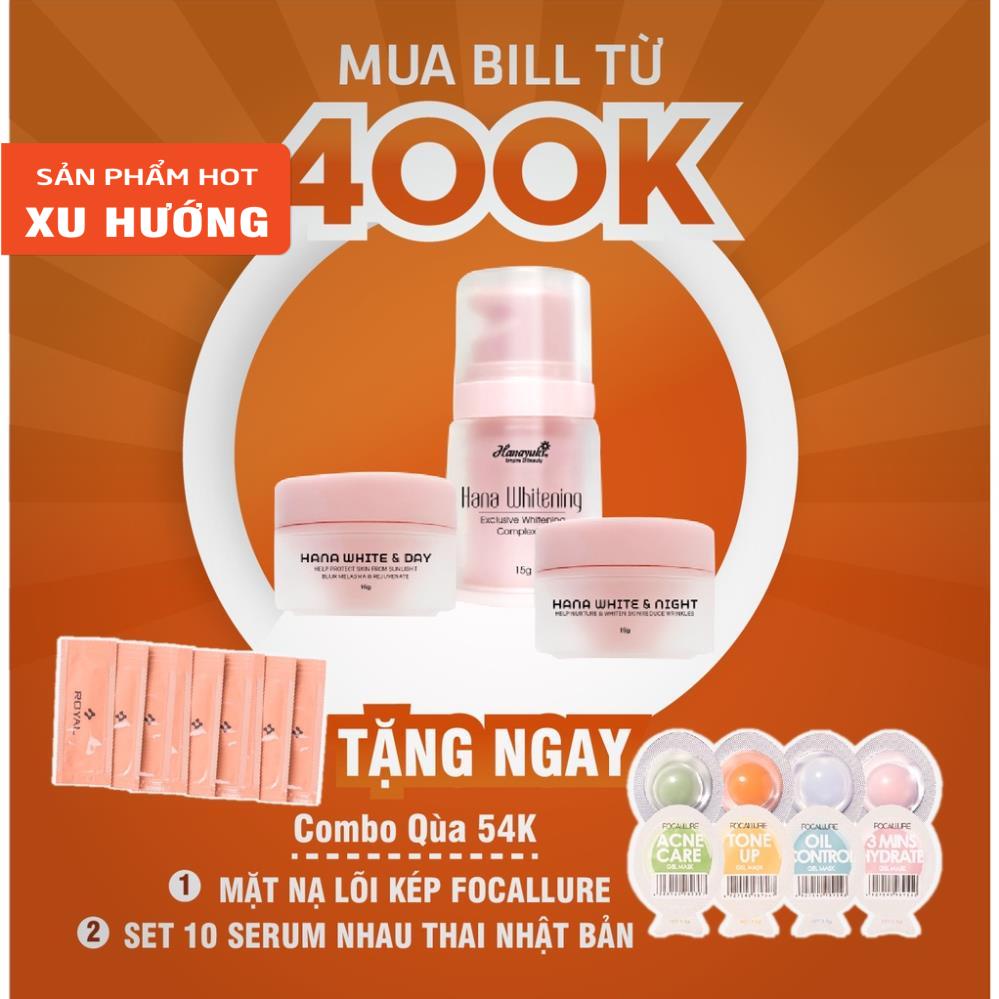 Combo dưỡng trắng da chuyên sâu minisize ngày đêm Glow - GlowVietnam