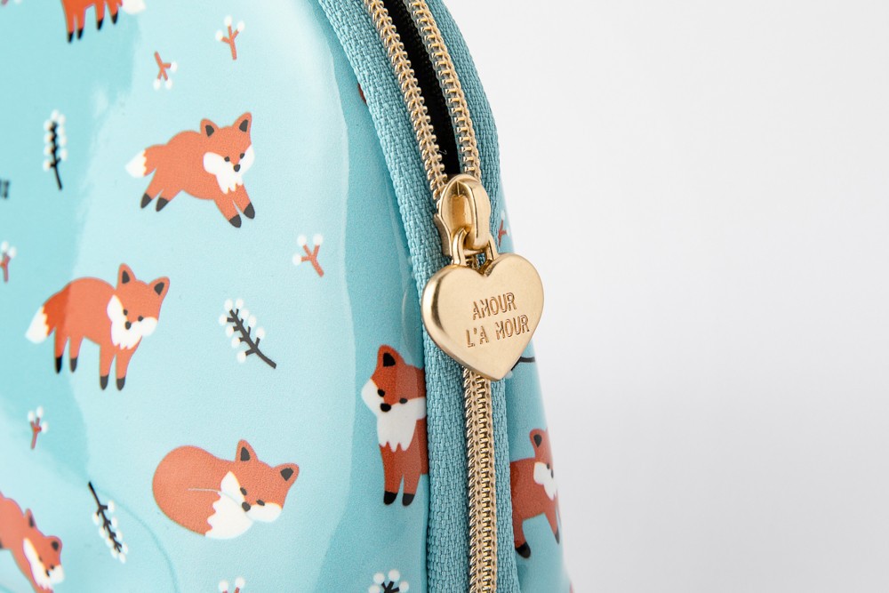 Túi Đựng Đồ ARTBOX Hàn Quốc Hình Bán Nguyệt In Họa Tiết Cáo Dễ Thương