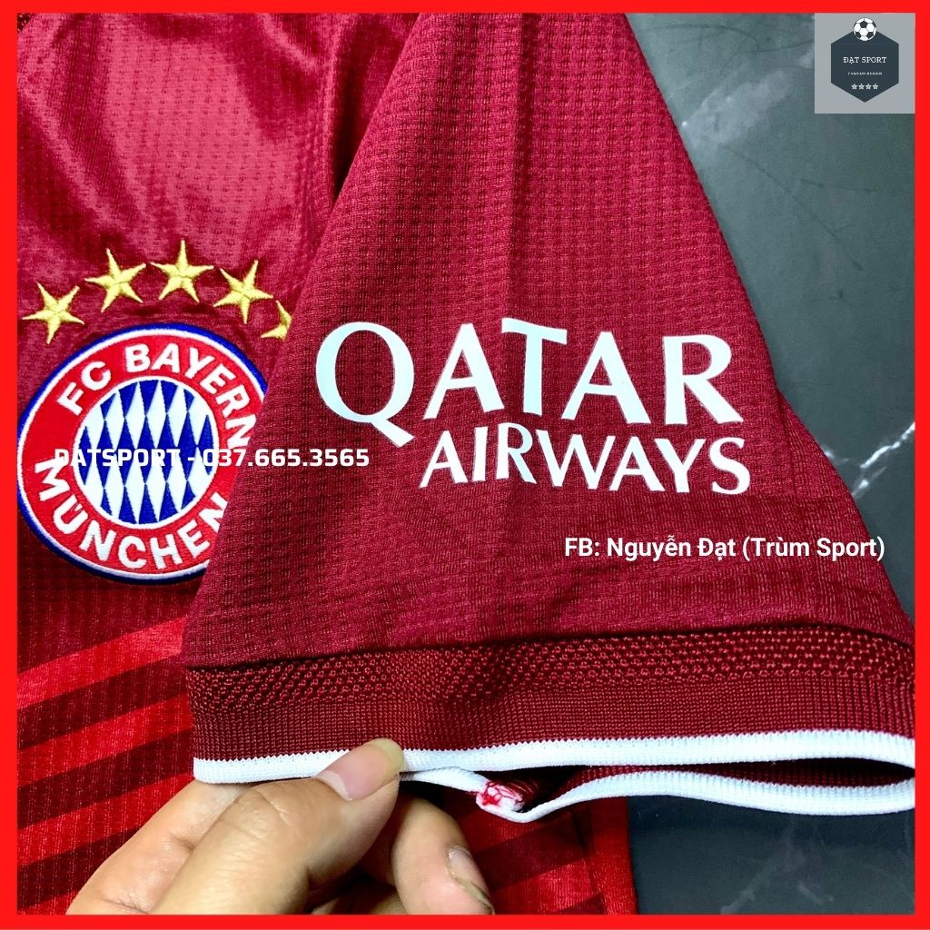 Bộ Áo Đấu Bayern Munich 21/22⚡RẺ VÔ ĐỊCH⚡ Bộ Quần Áo Bóng Đá CLB Bayern Đỏ Sân Nhà 2021/22 Vải Ga Thái Xịn Xò