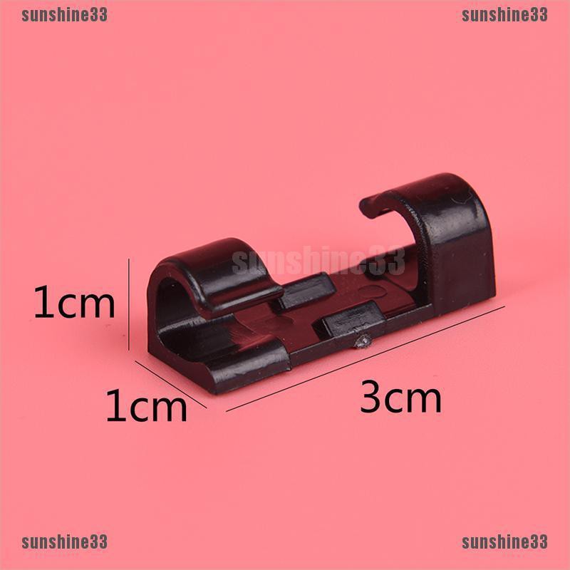 【COD•suns】20PCS Cable Drop Clip Desk Tidy Wire Cord Lead Cord Holder Organizer