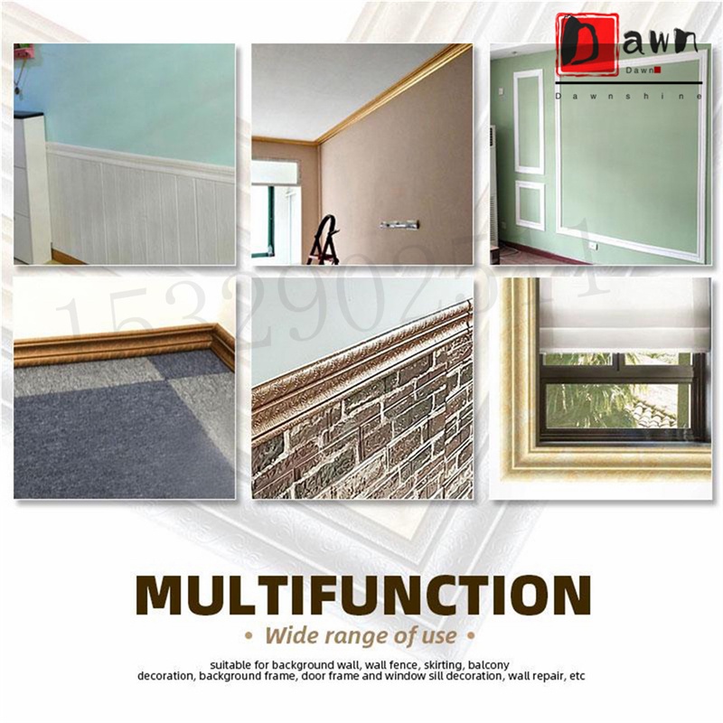 Cuộn Xốp 3d Dán Viền Tường Trang Trí Phòng Khách / Phông Nền Tv