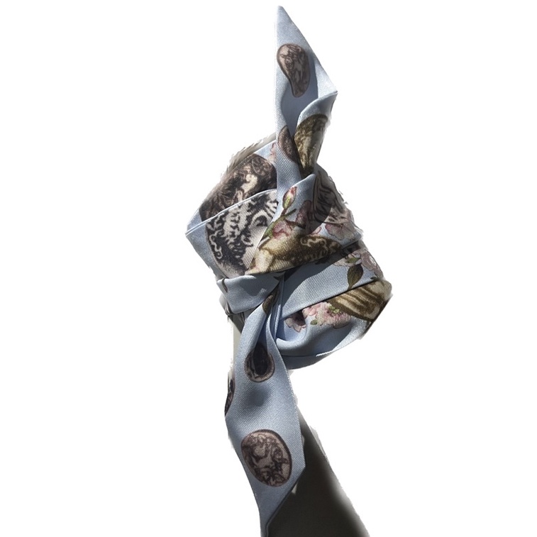 Khăn quấn túi xách thời trang nữ hoa văn cổ điển - Khăn turban