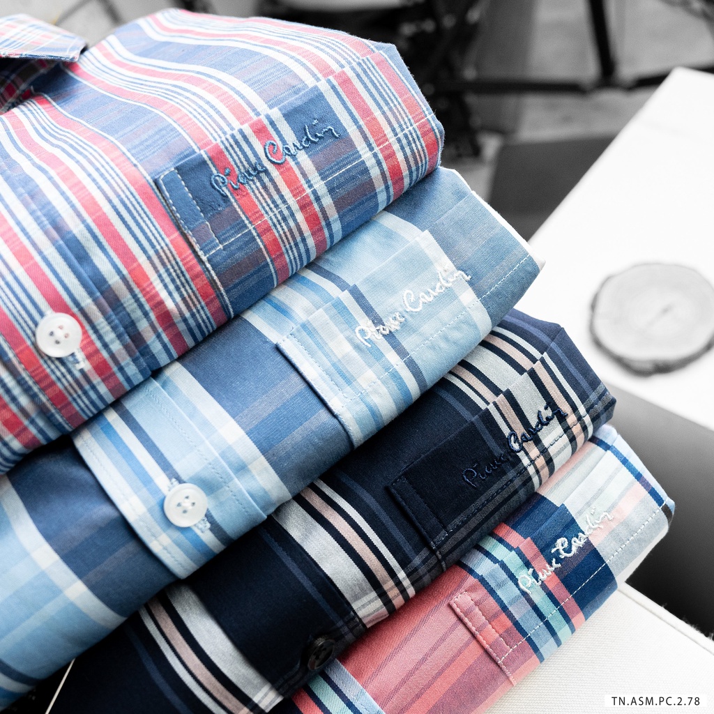 Áo Sơ mi Nam tay ngắn Pierre Cardin (Form Slim,Hàng VNXK,chất vải cotton dệt,thấm hút mồ hôi,thoáng mát) | BigBuy360 - bigbuy360.vn