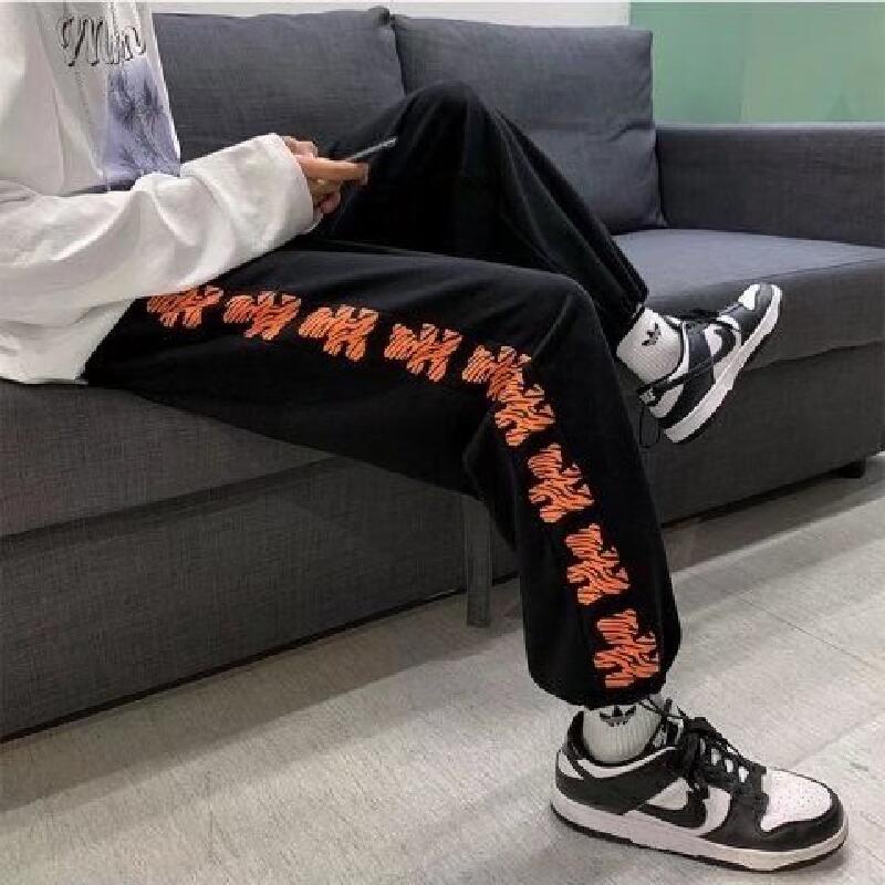 Quần ống rộng phong cách hip hop thời trang đường phố Hàn Quốc cho nam 【M-5XL】