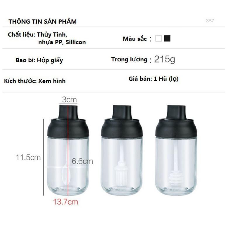 Hũ thủy tinh đựng gia vị cao cấp IDEA 250ml kèm thìa | BigBuy360 - bigbuy360.vn