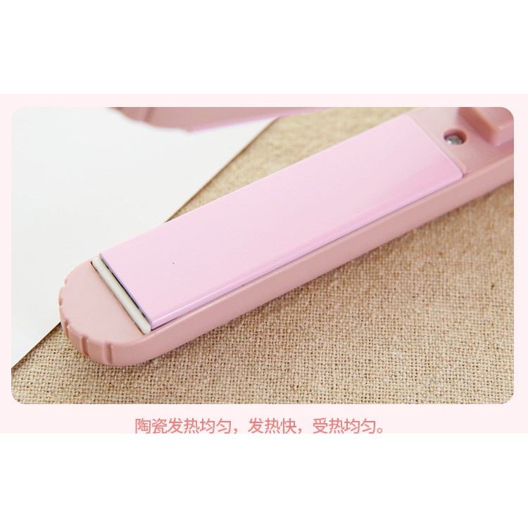 PVN12111 Máy kẹp - duỗi tóc mini hình thú có hộp nhựa đựng T8