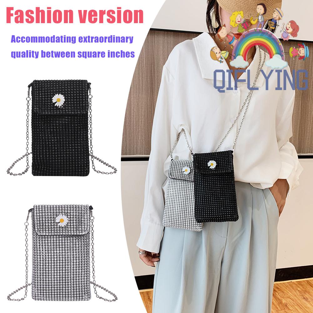 Túi Đeo Chéo Mini Đựng Điện Thoại Thiết Kế Tinh Tế Thời Trang Cho Nữ